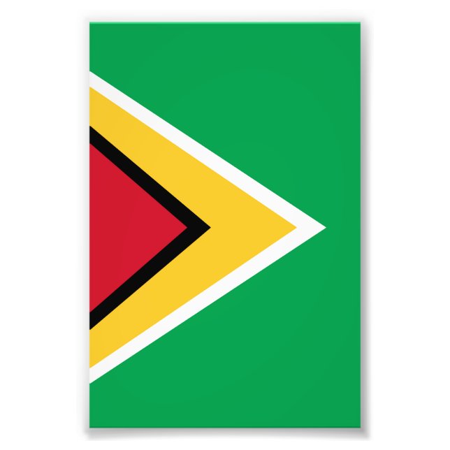 Guyana-Flagge Fotodruck (Vorne)