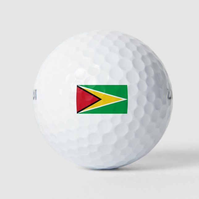 Guyana-Flagge Golfball (Vorderseite)