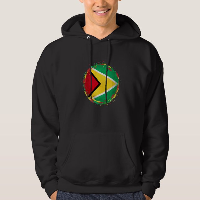 Guyana-Flagge Hoodie (Vorderseite)