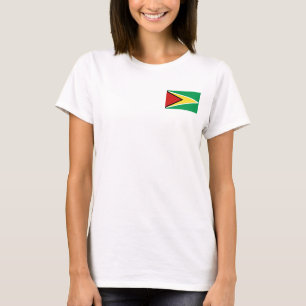 Guyana-Flagge + Karte T - Shirt