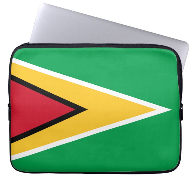 Guyana-Flagge Laptopschutzhülle (Vorderseite)