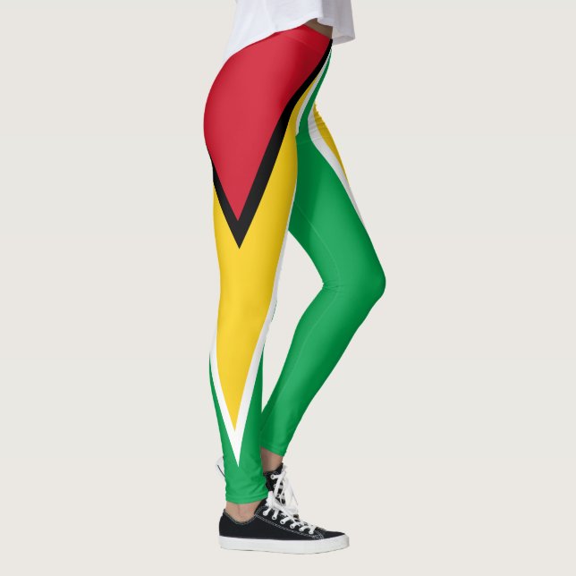 Guyana-Flagge Leggings (Rechts)