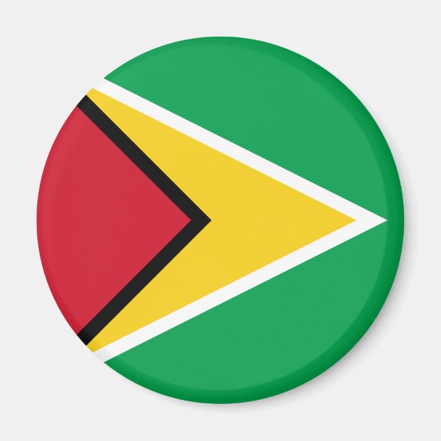 Guyana-Flagge Magnet (Vorne)