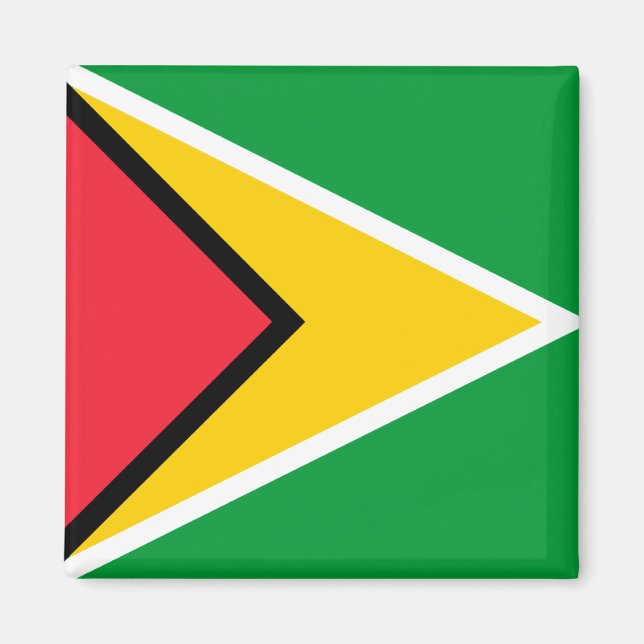 Guyana-Flagge Magnet (Vorne)