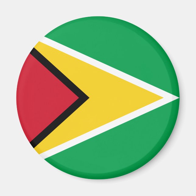 Guyana-Flagge Magnet (Vorne)