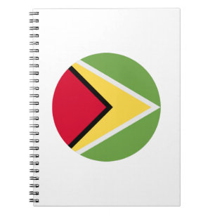 Guyana-Flagge Notizblock
