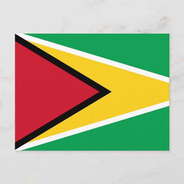 Guyana-Flagge Postkarte (Vorderseite)