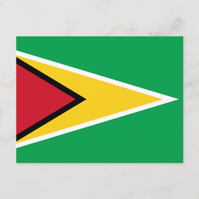 Guyana-Flagge Postkarte (Vorderseite)