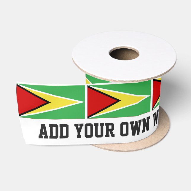 Guyana-Flagge Satinband (Spule)