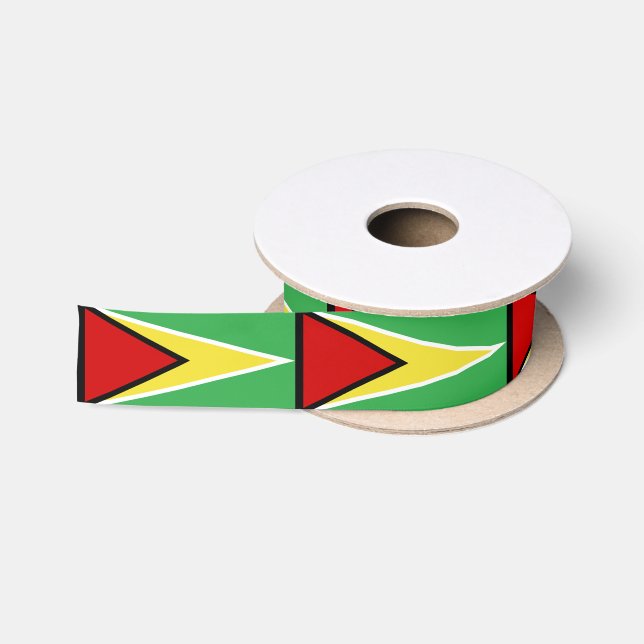 Guyana-Flagge Satinband (Spule)