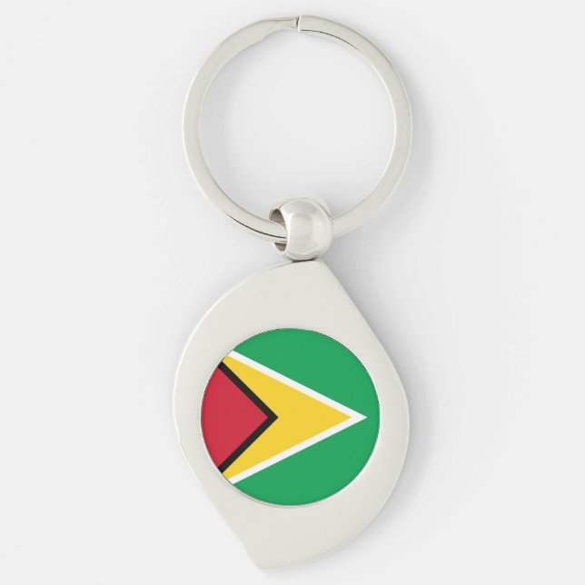 Guyana-Flagge Schlüsselanhänger (Vorderseite)