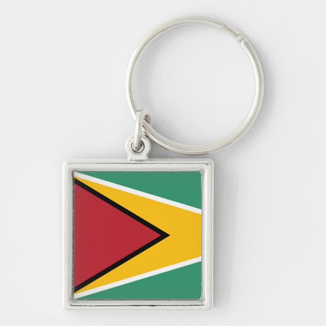 Guyana-Flagge Schlüsselanhänger (Vorne)
