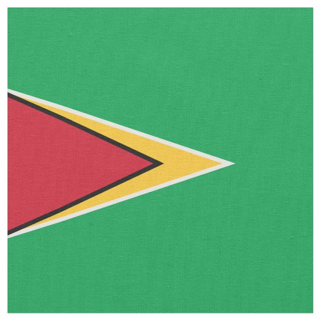 Guyana-Flagge Stoff (Nahaufnahme)