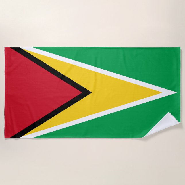 Guyana-Flagge Strandtuch (Vorderseite)