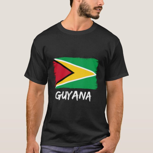 Guyana-Flagge T-Shirt (Vorderseite)