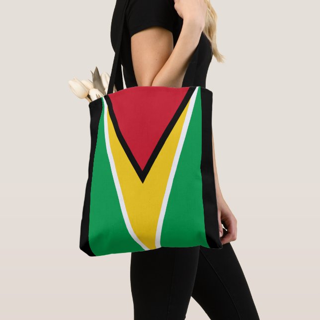 Guyana-Flagge  Tasche (Von Nahem)