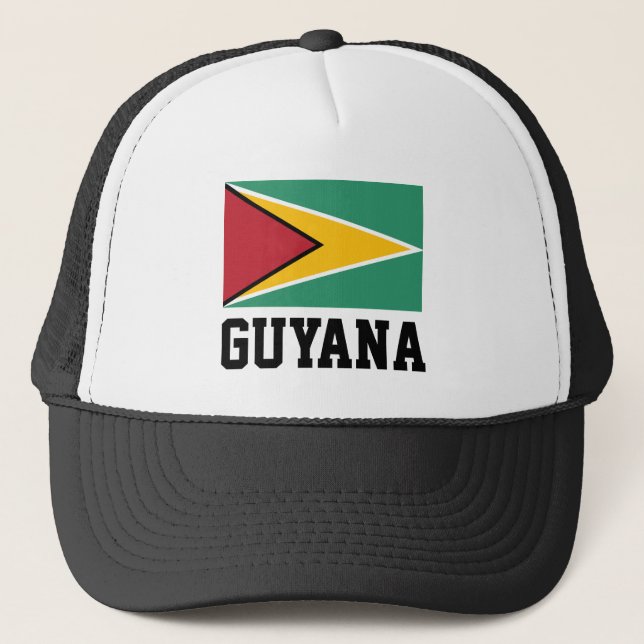Guyana-Flagge Truckerkappe (Vorderseite)