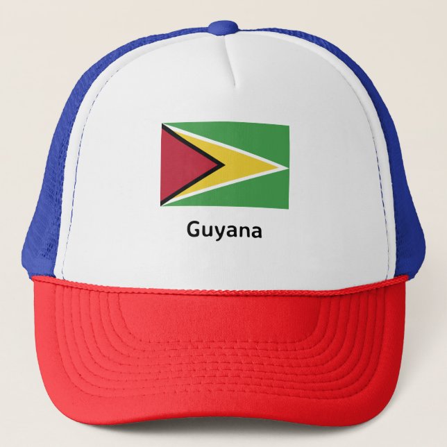 Guyana-Flagge Truckerkappe (Vorderseite)