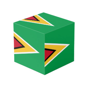 Guyana-Flagge Würfel
