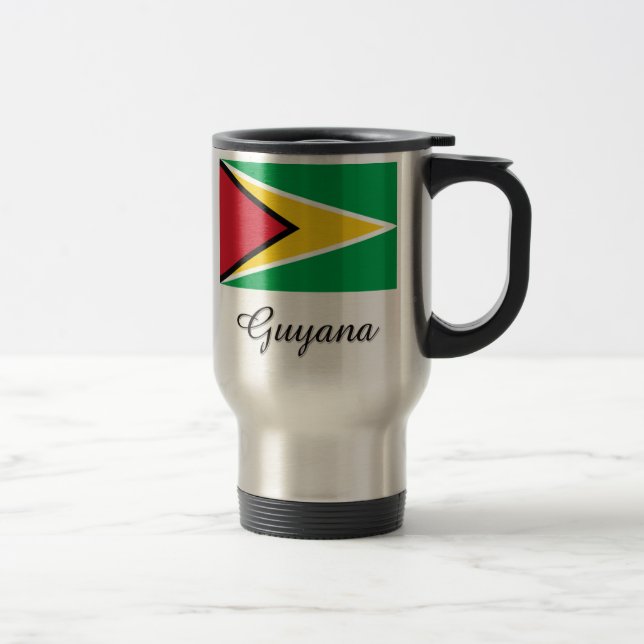 Guyana-Flaggen-Entwurf Reisebecher (Rechts)