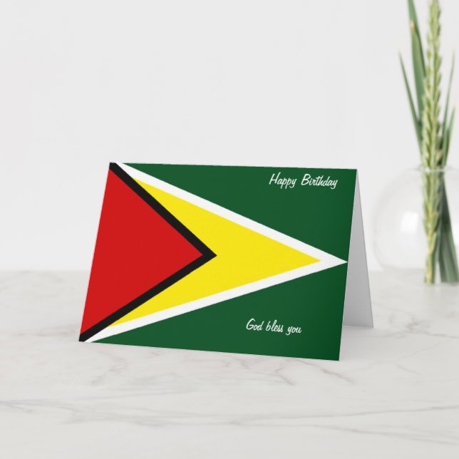 Guyana-Geburtstagskarten Karte (Vorderseite)