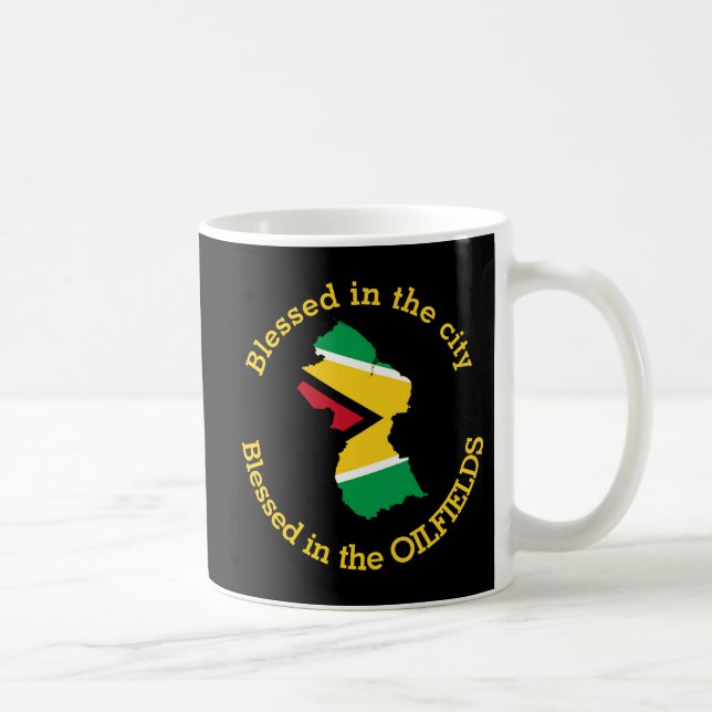 GUYANA gesegnet in den Ölfeldern Personalisiert Sc Kaffeetasse (Rechts)
