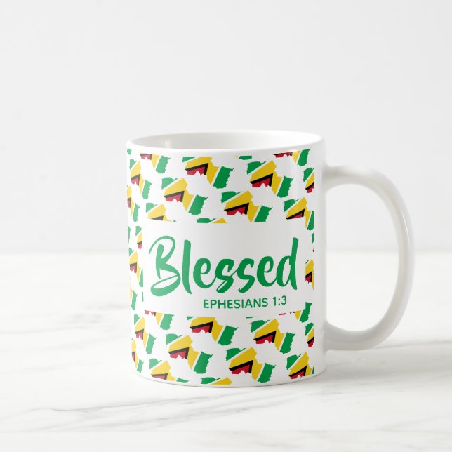 GUYANA Gesegnete Ephesianer Christliche Schrift Kaffeetasse (Rechts)