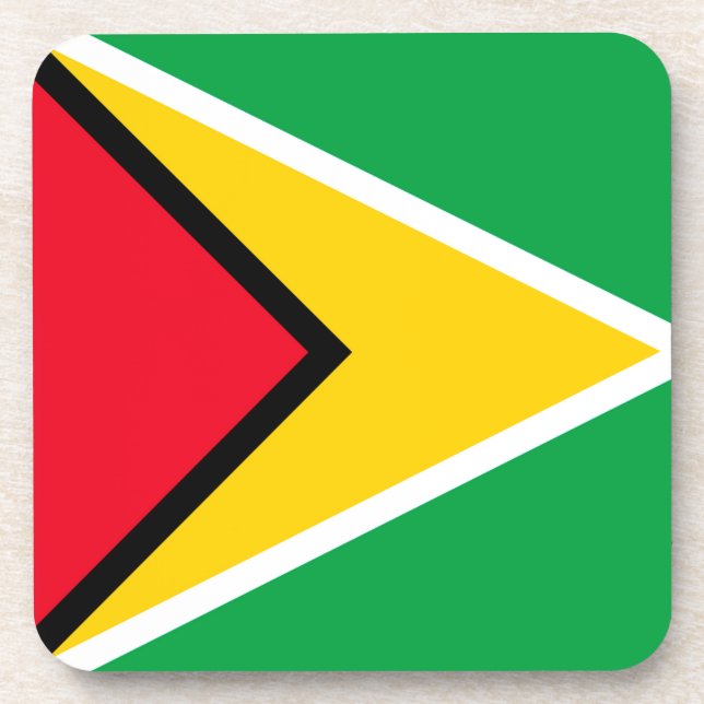 Guyana Getränkeuntersetzer (Vorderseite)