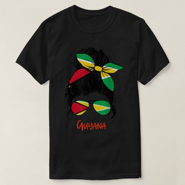 Guyana Girl Guyanese T-Shirt (Design vorne)