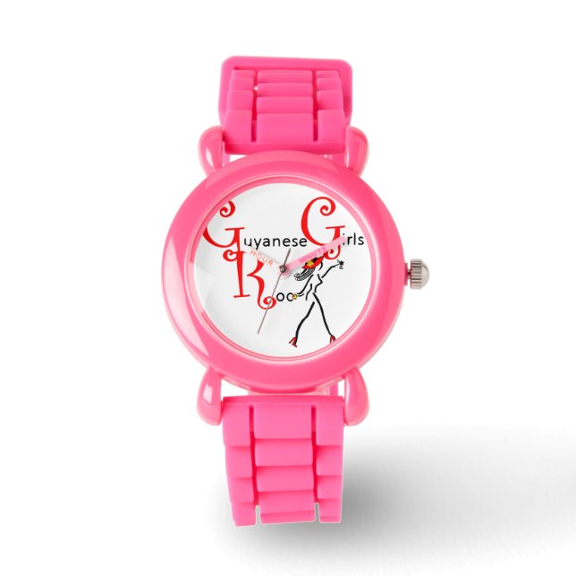 Guyana Girl Kids Watch Armbanduhr (Vorderseite)