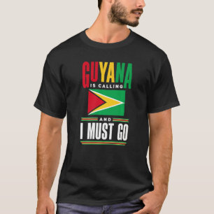 Guyana Guyana Flaga Guyana Guyana ruft und T-Shirt