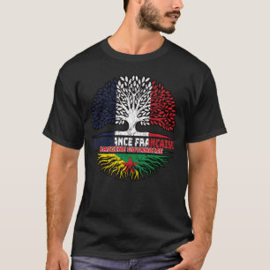 Guyana Guyana Französisch-Tree-Roots-Flag T-Shirt