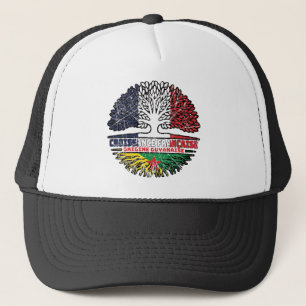 Guyana Guyana Französisch-Tree-Roots-Flag Truckerkappe