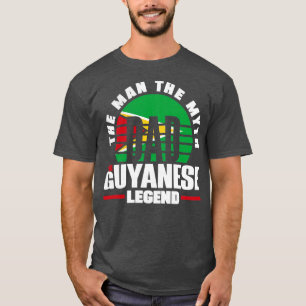 Guyana Guyana Guyana Flaga Vater T-Shirt