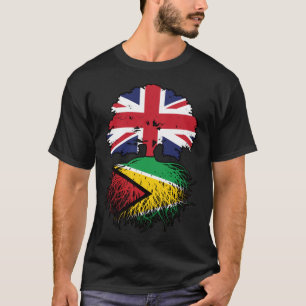 Guyana Guyanese Britische Tree Roots Flag T-Shirt
