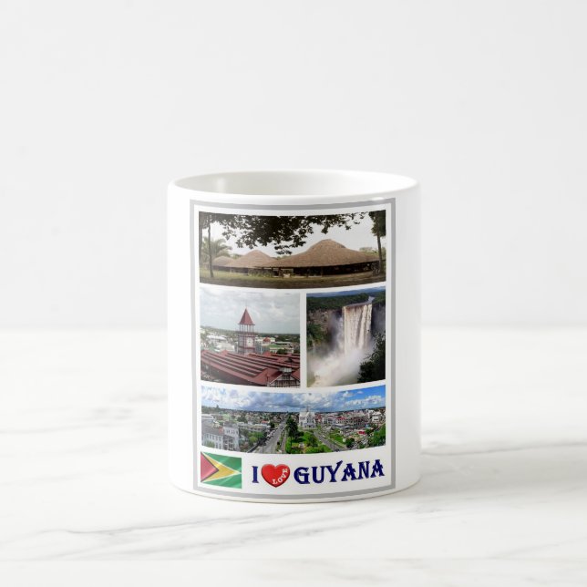 Guyana - I Liebe - Kaffeetasse (Mittel)