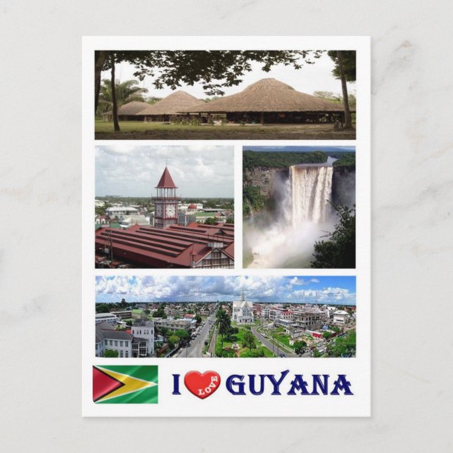 Guyana - I Liebe - Postkarte (Vorderseite)