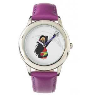 Guyana-Mädchen-Kinderuhr Armbanduhr