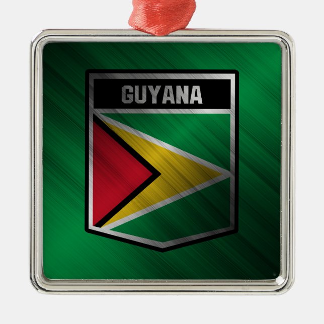 Guyana Ornament Aus Metall (Vorne)