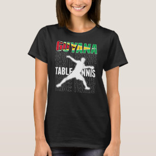Guyana Ping Pong Guyanese Tischtennis Team Supplem T-Shirt