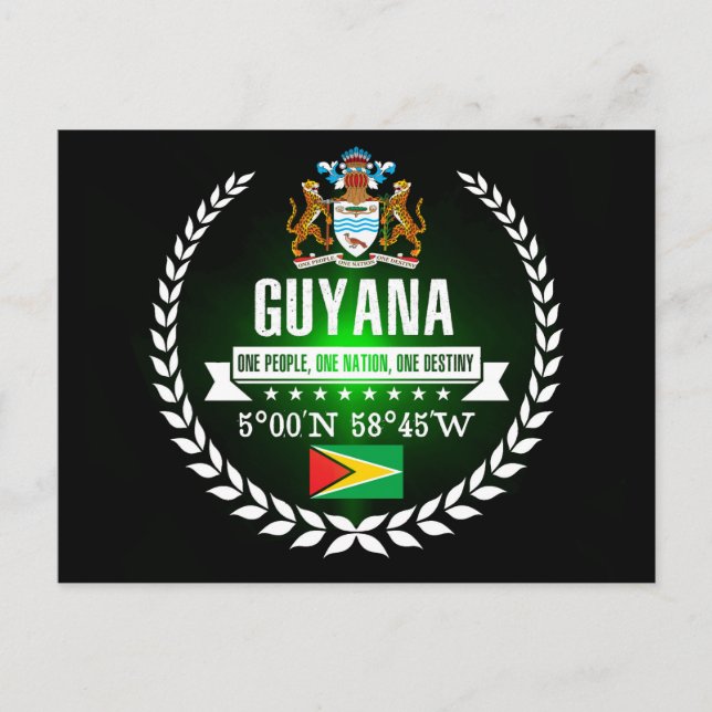 Guyana Postkarte (Vorderseite)