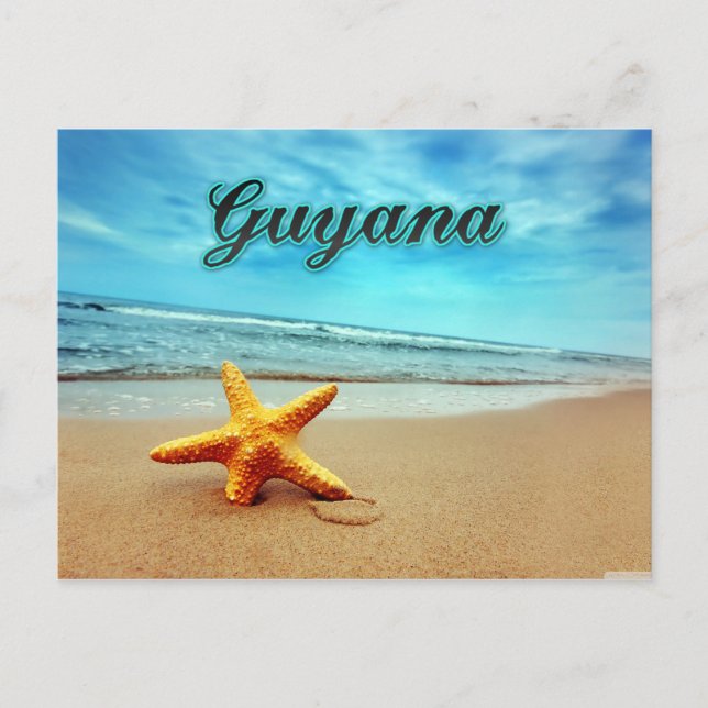 Guyana-Seestern Postkarte (Vorderseite)
