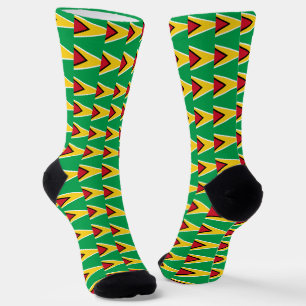 Guyana Socken, patriotische Guyana Flag Mode Socken