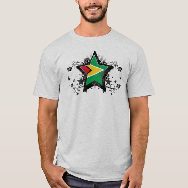 Guyana-Stern T-Shirt (Vorderseite)