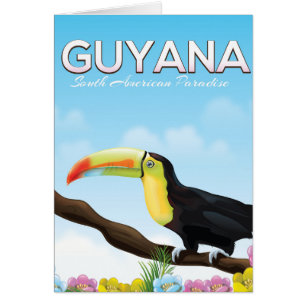 Guyana Südamerikanisches Paradies Reiseplakat