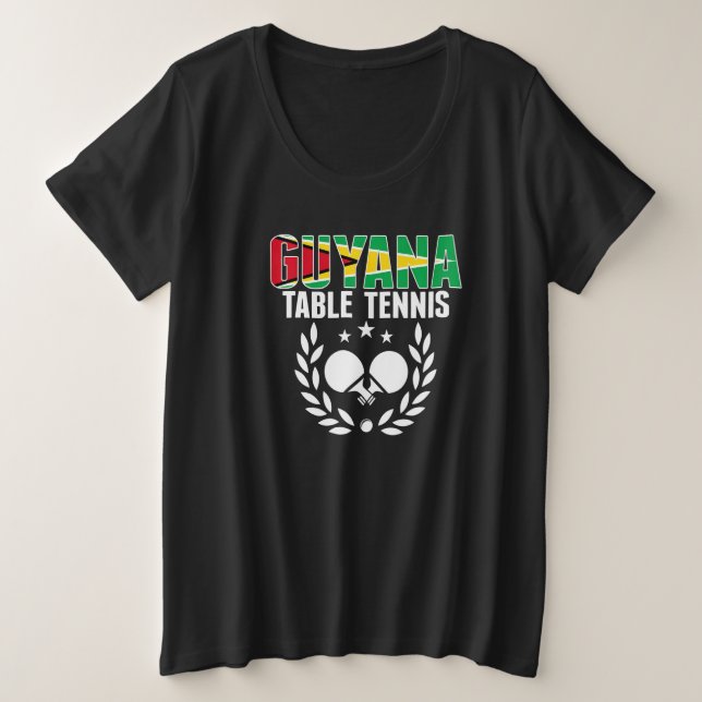 Guyana Table Tennis  Guyanese Ping Pong Team Suppo (Design devant)