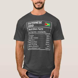 Guyana Vater Nutrition Facts Proud Guyana T-Shirt
