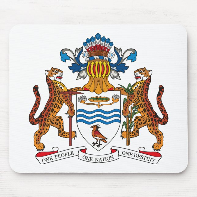 Guyana-Wappen Mousepad (Vorne)