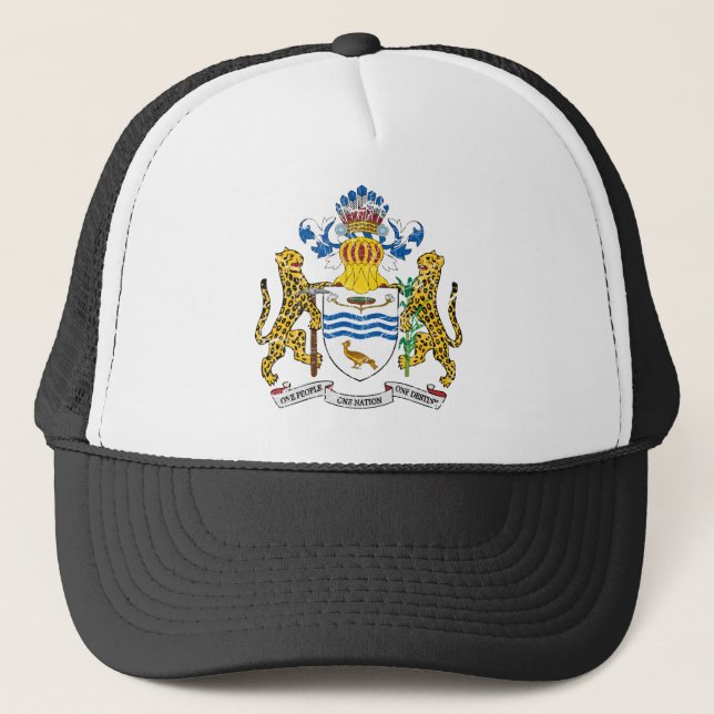 Guyana-Wappen Truckerkappe (Vorderseite)