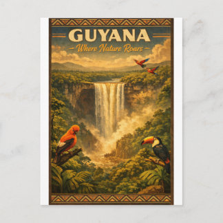 GUYANA – Where Nature Roars Postkarte